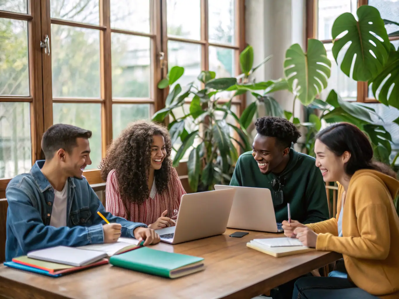 A realistic photo of a diverse group of college-age students, including young men and women of different ethnic backgrounds, packing boxes and suitcases in a dorm room with posters and bedding visible, preparing to move away for college.